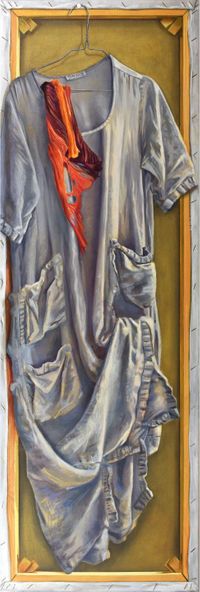 Nr. 613, SONNTAG, 150 x 50 cm, &Ouml;l auf Leinwand, Ewa Kwasniewska, 2017